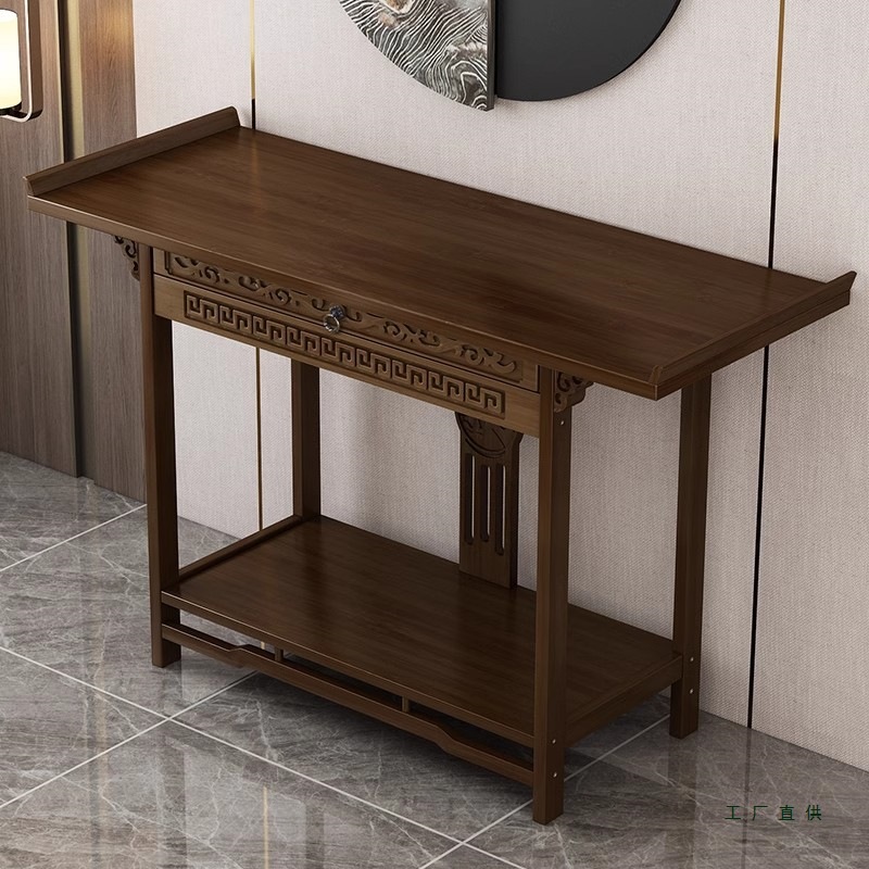 Chinese-Style Altar Table for Home Use, Economic Buddhist Altar Table, Imitation Solid Wood Buddhist Shrine Cabinet