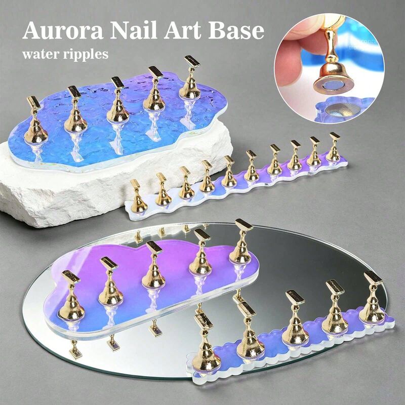 Wearing nail tools Manicure exercises Manicure Fairy Magic Aurora Acrylic base Manicure display stand Wearing nail tools Manicure exercises Manicure Fairy Magic Aurora Acrylic base Manicure display stand