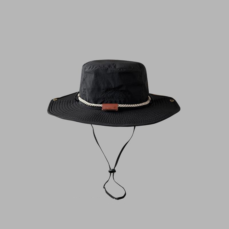 Japonés al aire libre retro pescador sombrero femenino protección solar verano fino ala grande Western Denim protección solar camping pesca sombrero Masculino