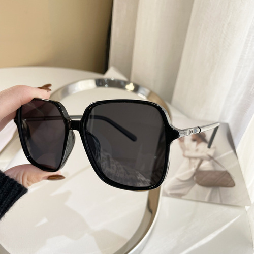 Kuangbiao Chen Shuting's sister-in-law's same style sunglasses for women, European and American retro large frame TR90 polarized sunglasses, fashionable and high-end
