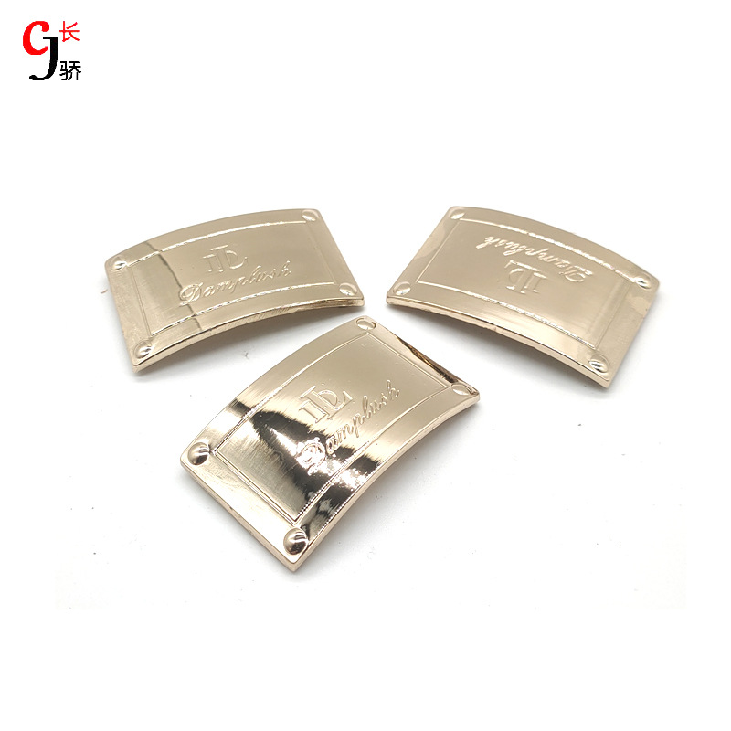 方形锌合金手缝标牌 服饰箱包鞋帽手袋铭牌商标logo配件帽标