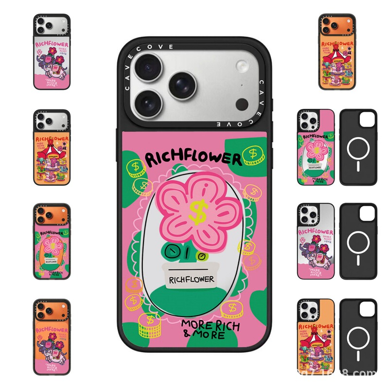 Rich Flower Money-Flourishing Design Suitable for Apple 17 Pro Max Phone Case 16 Creative 15 Year of the Horse