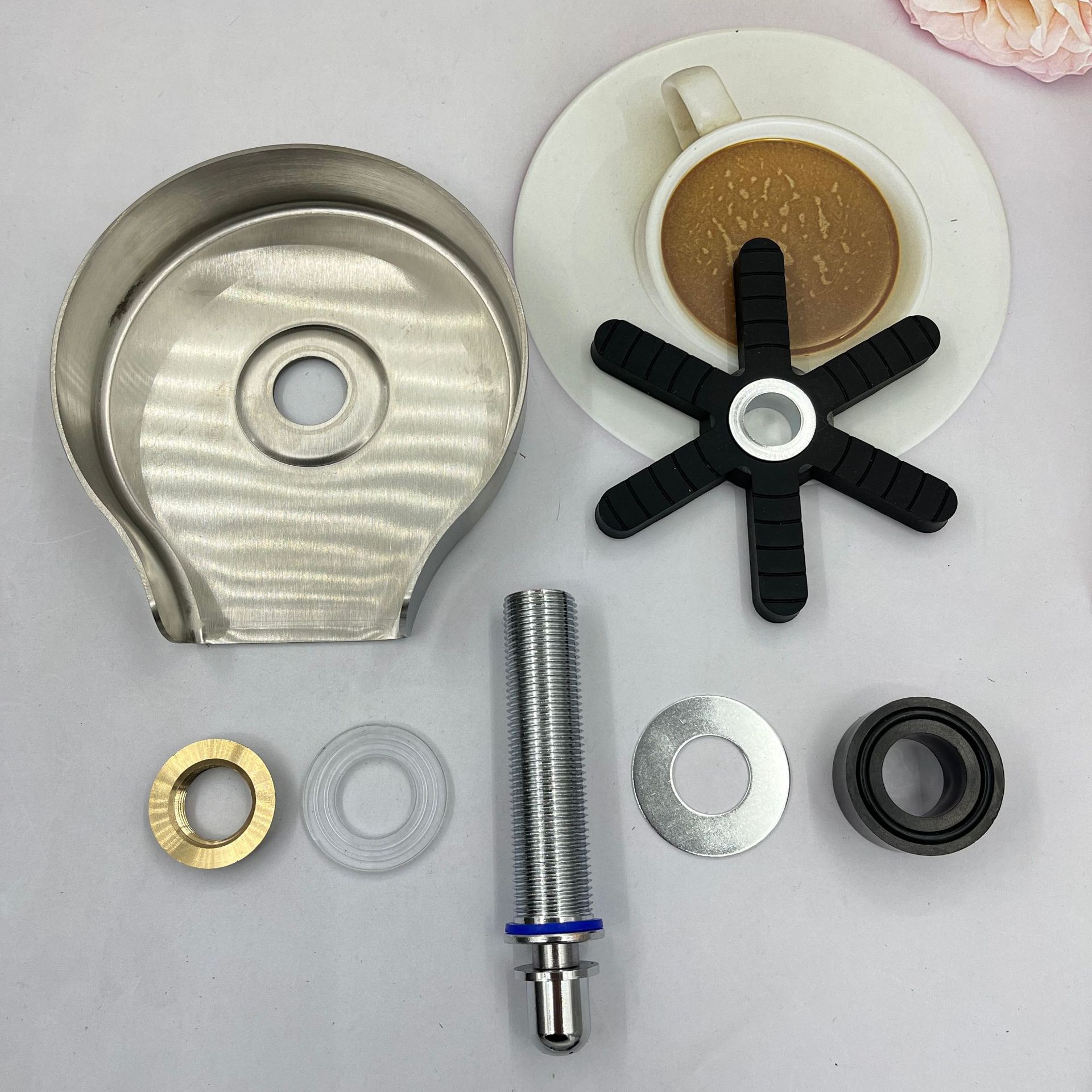 Nuevo envasador de tazas 304 acero inoxidable alta presión lavadora de tazas rotatoria 10 agujeros de salida de vidrio limpiador rotativo automático