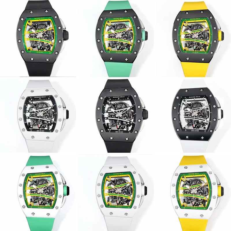Rm61-01 Richard Mille Jb Men's Skeleton High-End Watch Zf Barrel Bbr Cross-Border Foreign Trade Mechanical Watch