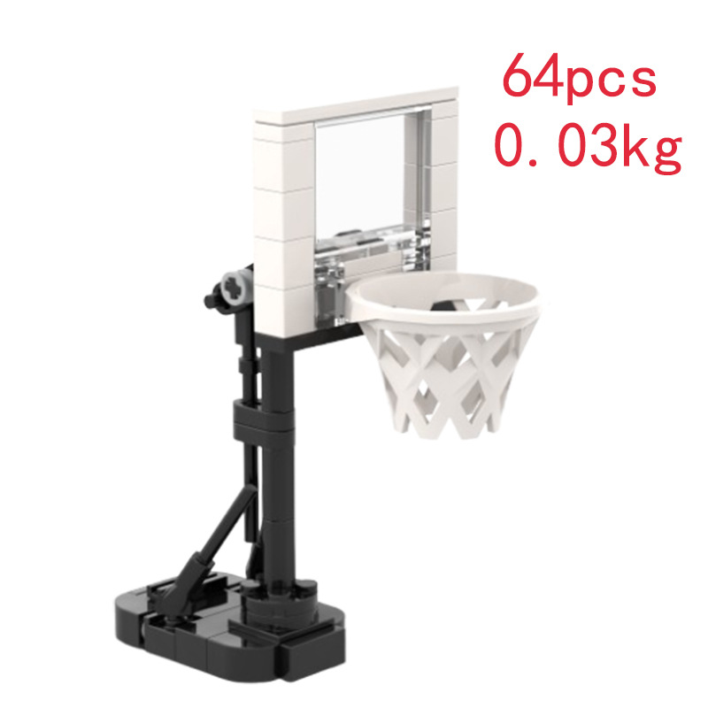 Cross-border Hot-selling In-stock MOC-144070 Small-piece Assembly Building Block Toy Creative Basketball Hoop Model_voghion.com