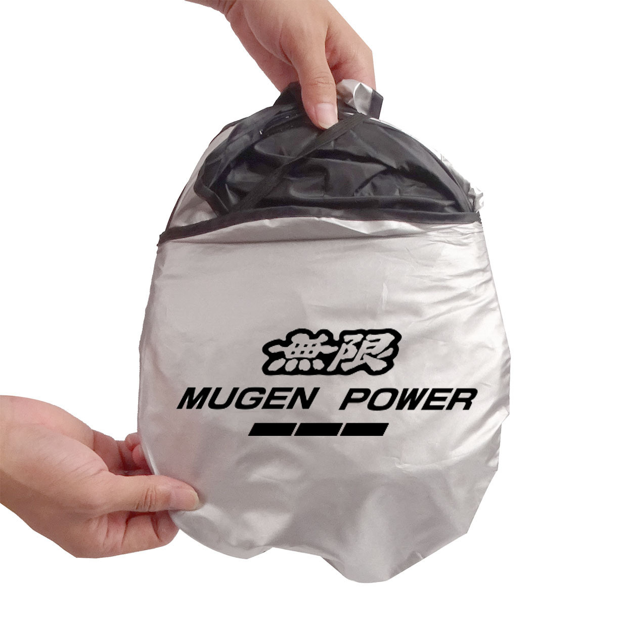 Car Double-Circle Sunshade, Heat-Insulating Sunshade, Silver-Coated Cloth Sunshade, Car Sunshade, Front Sunshade