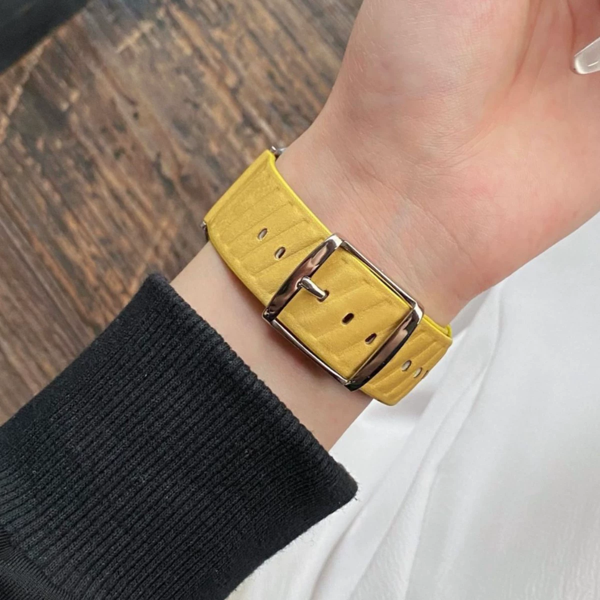 Для Apple Watch 10-го поколения, ремешок со скошенной полосой, кожаный ремешок для iWatch