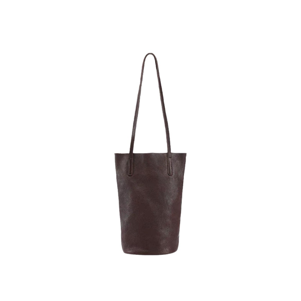 Qiu Zhen Lazy Water Bucket Genuine Shoulder Unique Soft Leather Women's Ba, Commutin Top Layer Plant Tanned Cowhide_voghion.com