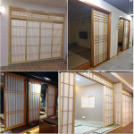 新中式移门公司客厅饭店包厢酒店隔断 实木推拉门 日式推拉门定制