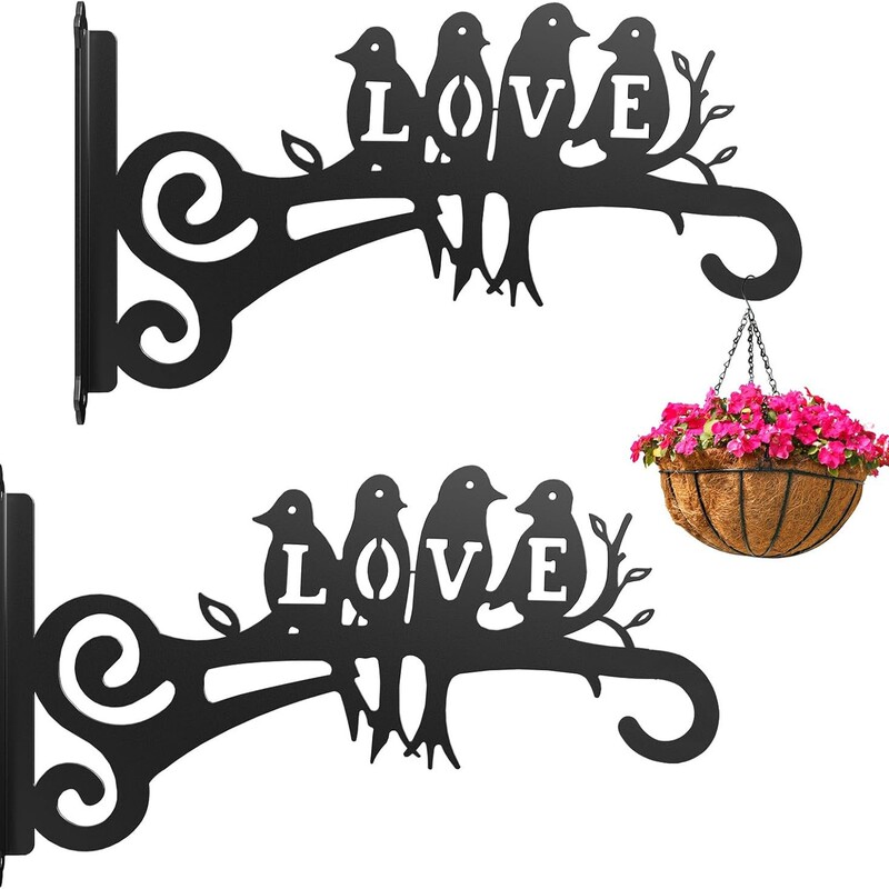 Indoor and Outdoor Aesthetic Plant Hook Metal Hanger Exquisite Bird Pattern Rustproof for Hanging Plant Bird Feeder Indoor and Outdoor Aesthetic Plant Hook Metal Hanger Exquisite Bird Pattern Rustproof for Hanging Plant Bird Feeder