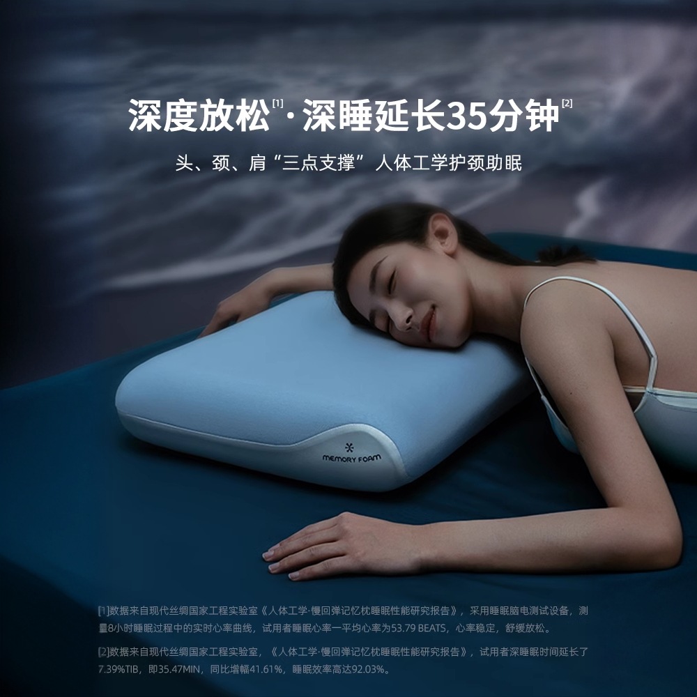 3Rd Generation Pro Memory Foam Pillow Home Adult Cervical Spine Support Sleep Pillow Core Girls Sleep Special Pair