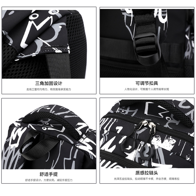 Nueva mochila de los hombres mochila niños estudiantes universitarios casual gran capacidad de los hombres ligero impermeable viaje ordenador mochila