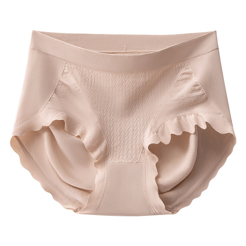 Bonas underwear women's mid-waist tummy-lifting briefs seamless 7a antibacterial cotton bottom crotch large size underwear