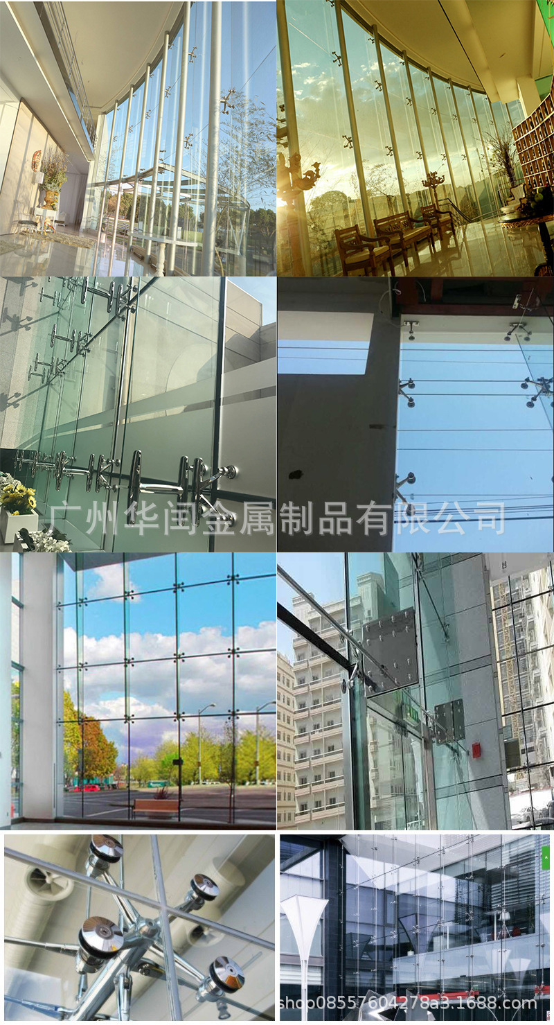 钢化玻璃抓件连接爪 304不锈钢驳接爪 幕墙配件玻璃点支式雨棚-阿里巴巴