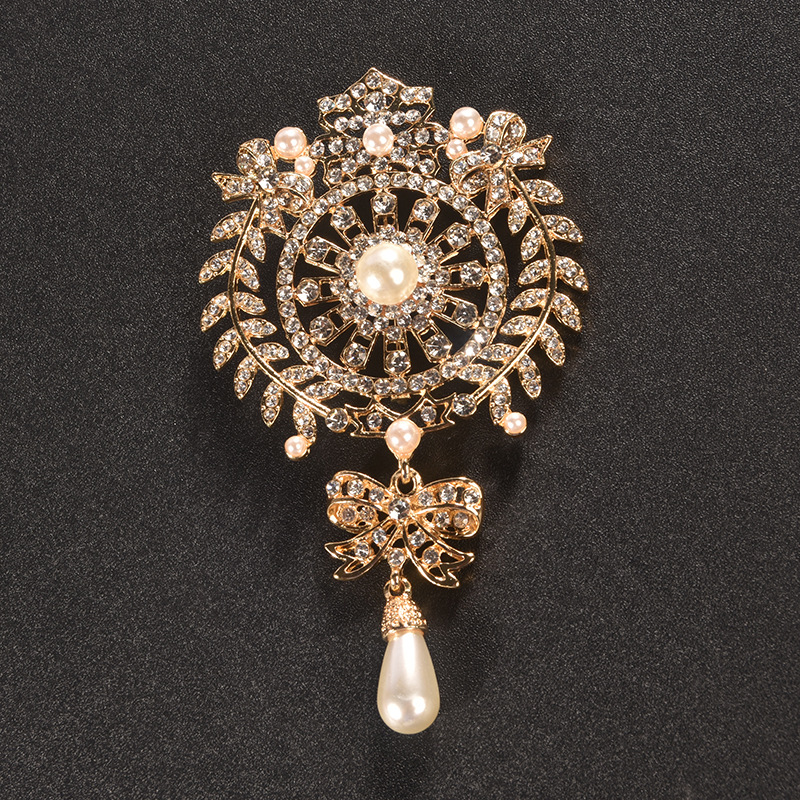 7208-1 유럽과 미국의 진주 브로치