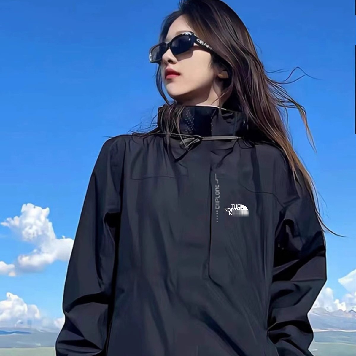New Outdoor Black Three-Proof Jacket for Men and Women, Detachable Windproof and Waterproof Coat, Mountaineering Clothing with Silicone Logo