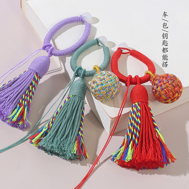 5cm Hand-Twisted Cotton Xizang-Style Cotton Tassel Keychain Tassel Fringe Song Brocade Semi-Finished Pendant DIY Jewelry Accessories Wholesale 5cm Hand-Twisted Cotton Xizang-Style Cotton Tassel Keychain Tassel Fringe Song Brocade Semi-Finished Pendant DIY Jewelry Accessories Wholesale