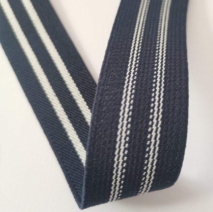 1.5cm-6cm彩条纹松紧带 斜纹松紧带 梭织斜纹带-Jmds176