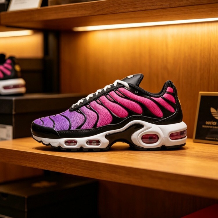 Cross-Border Putian Shoes Air Max Plus Tn Foreign Trade Full-Length Air Cushion Running Shoes Large Size Men's and Women's Sports Shoes