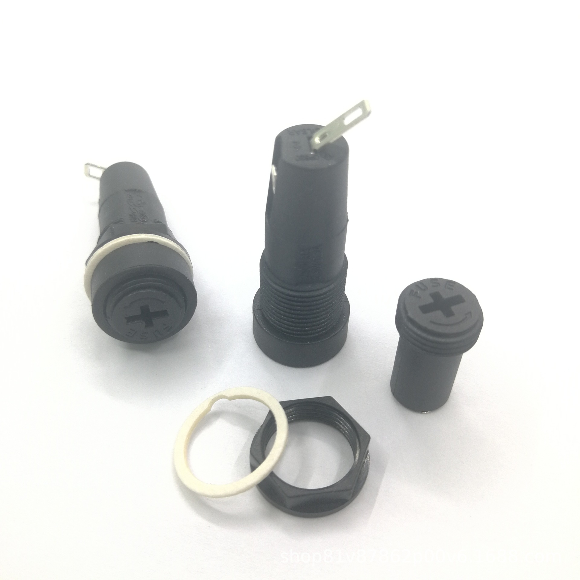 保险丝座 OP520 5X20 10A/250V 安装固定型保险丝管座