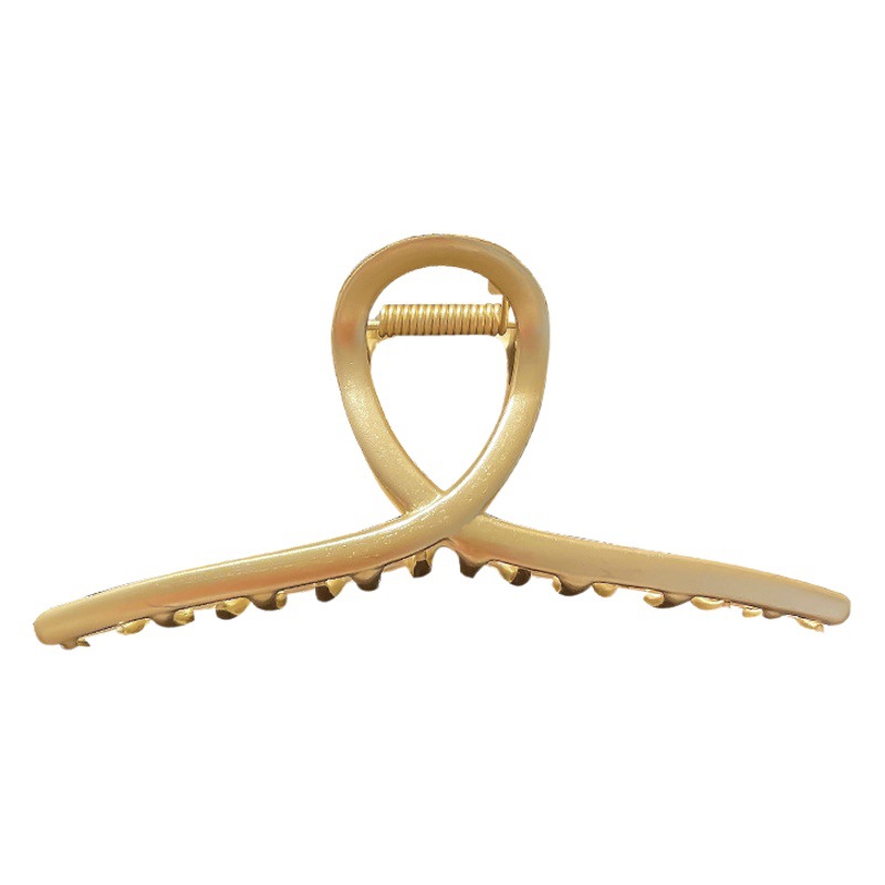 Clip de metal simple coreano, clip de tiburón con flecos, temperamento de alta calidad, lazo, horquilla, accesorios para el cabello, horquilla al por mayor para mujer