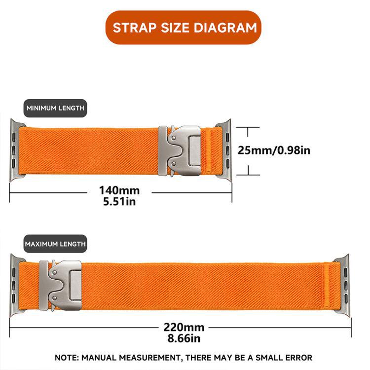 xDfind Stretch Nylon Paracaídas para Apple Watch 42 - 49mm