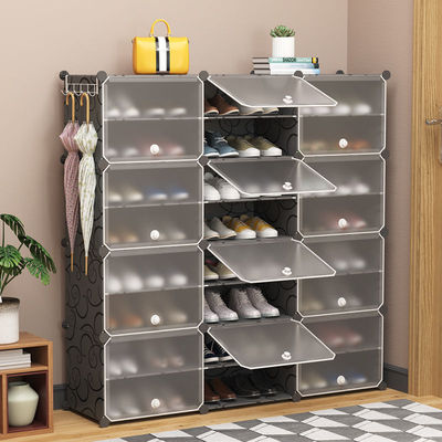 Storage simple and easy Shoe cabinet household Doorway dustproof Economic type Assemble Shelf multi-storey dormitory space Manufactor