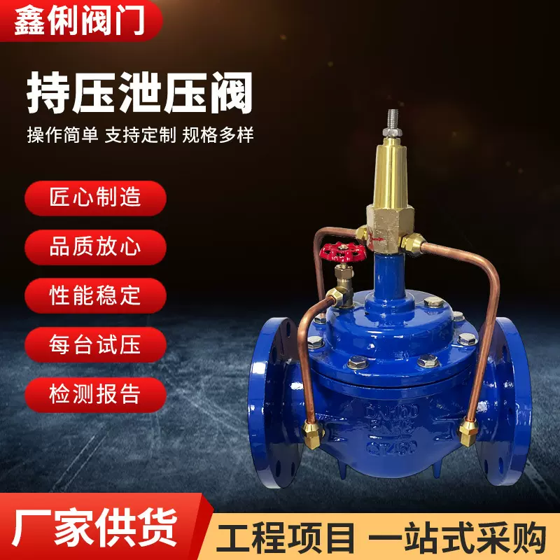 500X持压泄压阀球墨铸铁水利控制阀流量控制阀多功能水泵控制阀