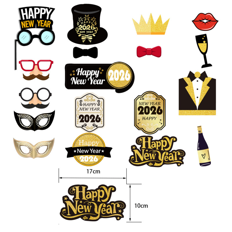 2026 新年フィッシュテールフラグ 6 ピーススパイラル吊り下げ飾りhappynewyear 大晦日バナー元旦パーティーの装飾|undefined