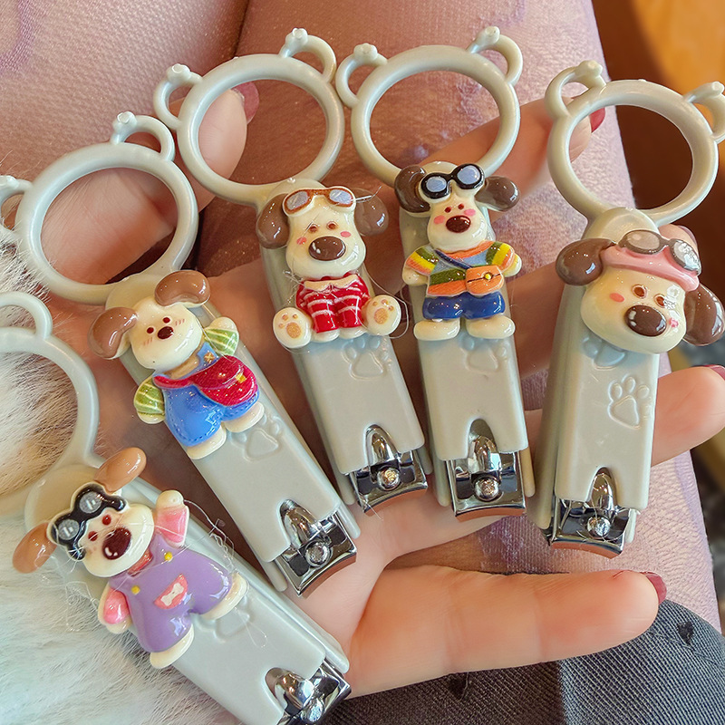 Creative Cartoon Cute Puppy Nail Clipper Nail Clipper Student Children Portable Cartoon Cute Puppy Nail Clipper