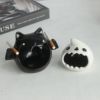 Ceramic ghost ashtray in summer cooling summer ceramic nest gold silk bear sleeping house little hamster nest 5224