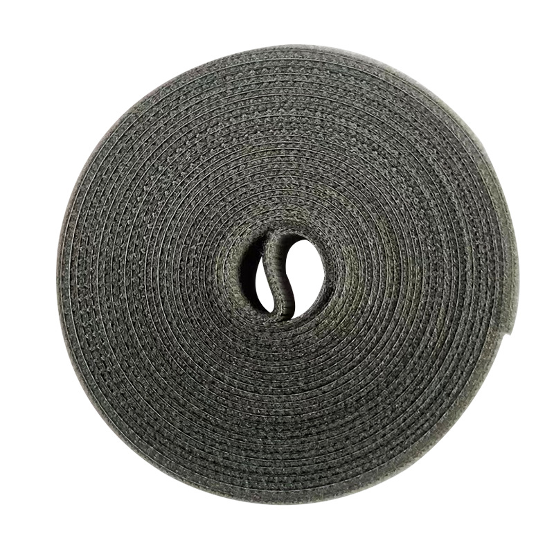 Velcro cable tie nylon auto-adhesivo gancho lana mismo cuerpo de datos Cable de gestión de cable Dispositivo de unión de la planta de Velcro espalda con espalda cinturón de unión