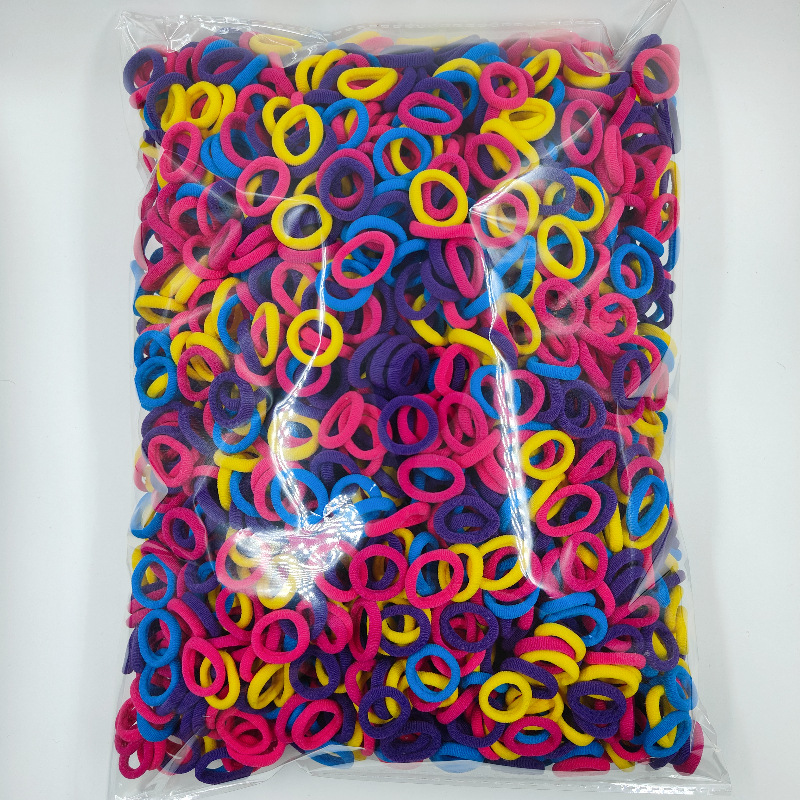 Fábrica directa sin costuras de alta elasticidad cuerda de cabeza para niños anillo de toallas OPP2000 anillo de cabello de cabello para bebés al por mayor