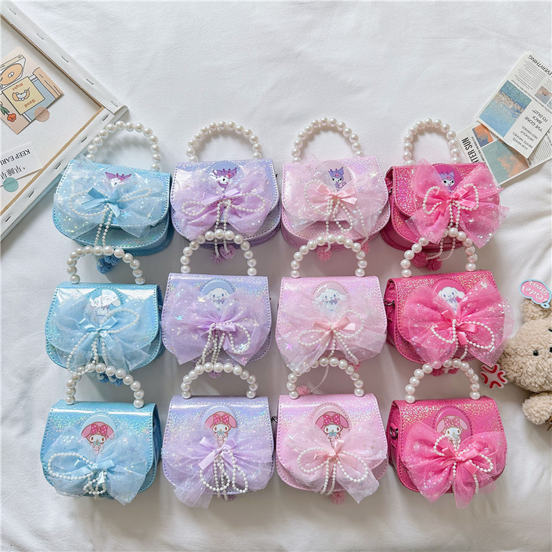 Luz intermitente, bolso de mano Kulomi, bolso de mochila para niños, princesa Melody, bolso de hombro para chicas lindas.