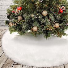 跨境圣诞新品 圣诞毛绒树裙 圣诞节装饰用品 圣诞树底座 毛毯树裙