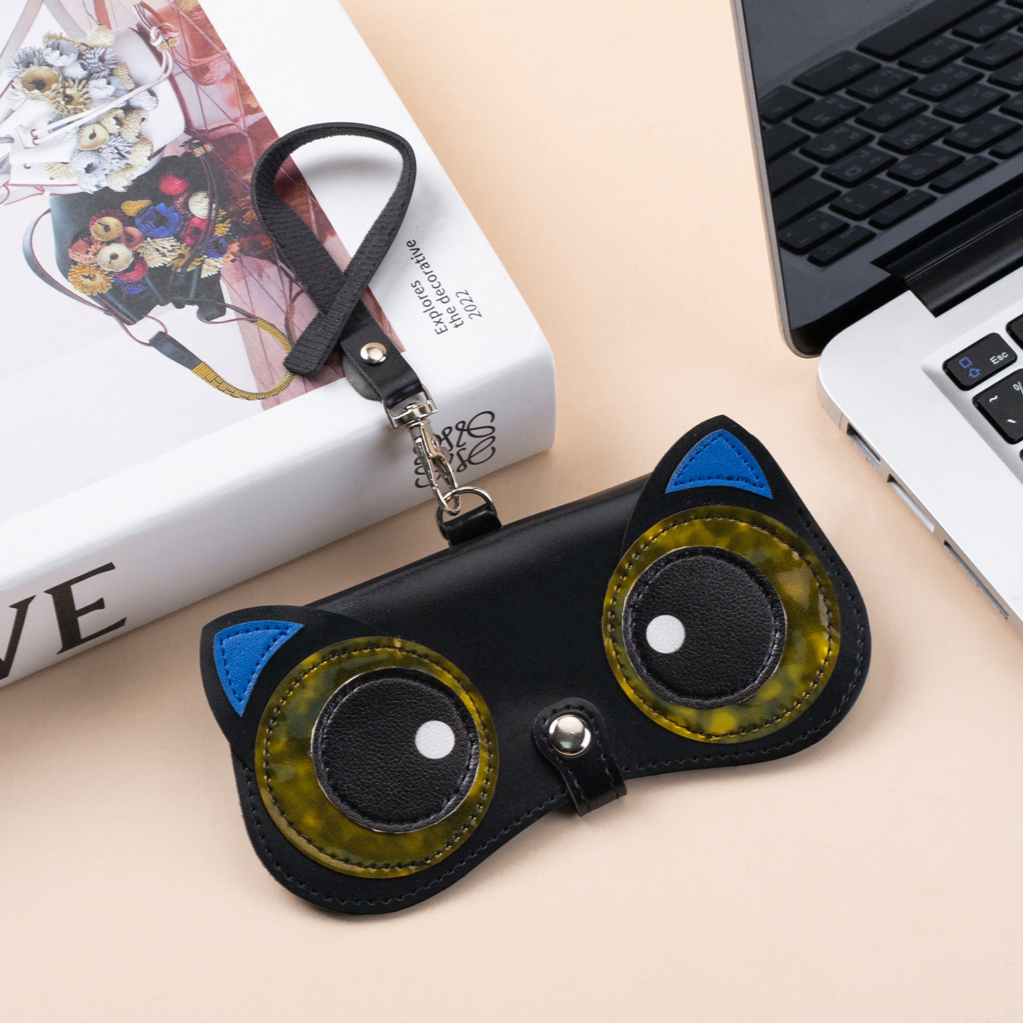 Bolsas de gafas personales transfronterizas para la calle bolsas de gafas colgantes caja de gafas de sol bolsas de gafas de sol pu