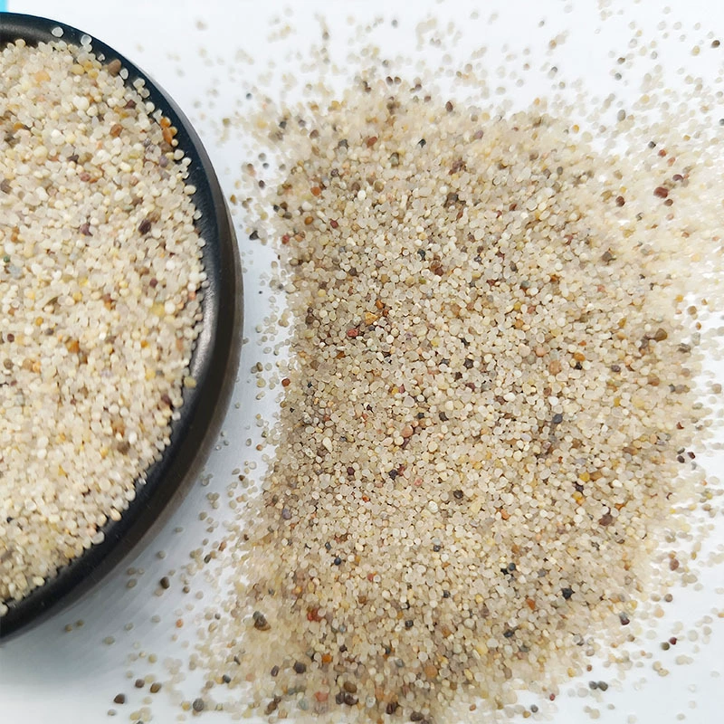 Пакетная поставка нефтяного месторождения ГРП песок текстура покрытие кварцевый песок 30-40 сетка натуральный Круглый кварцевый песок