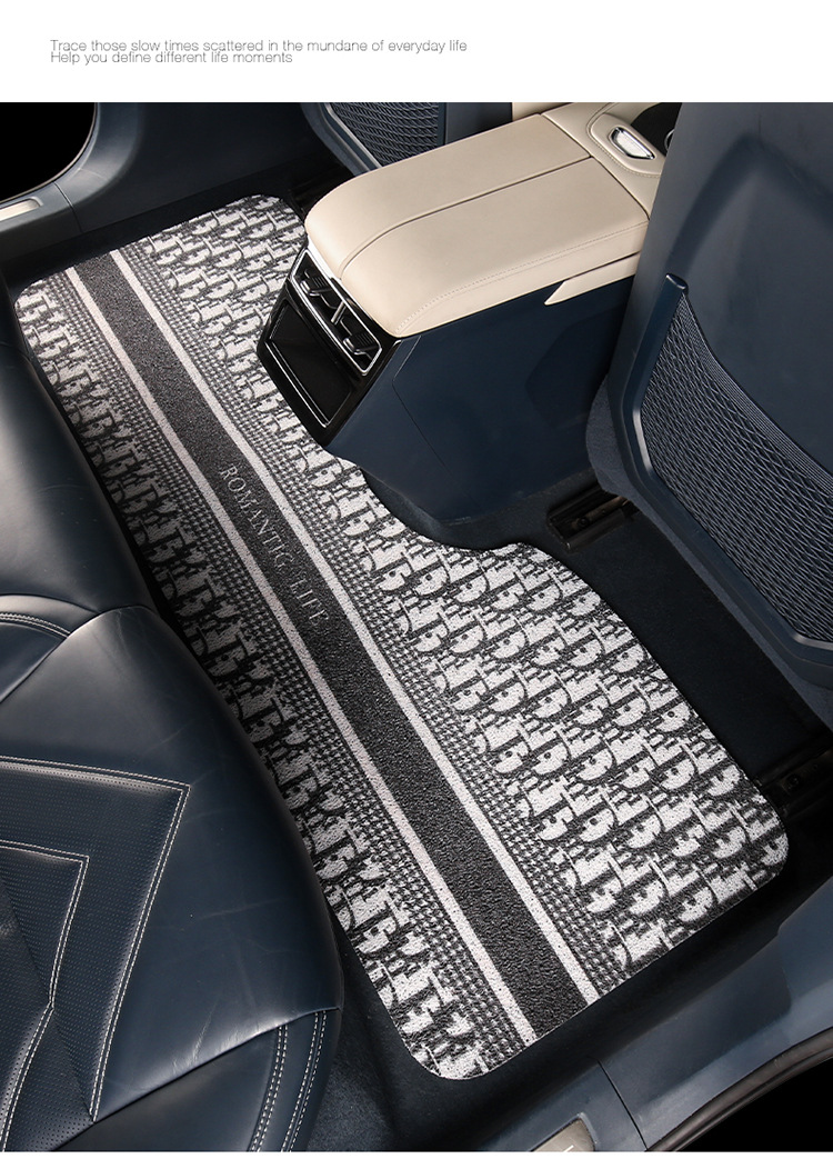Car Mat Female Main Driving Thickened Silk Ring Model Universal Single Piece Anti-Slip Fixed Car Anti-Dirty Carpet Floor Mat