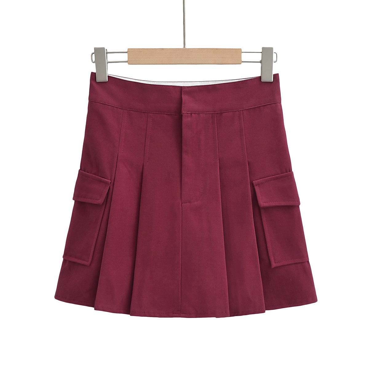 Summer Streetwear Letter Solid Color Polyester Above Knee Skirts display picture 9