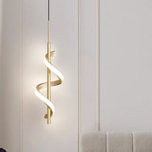 跨境北欧极简卧室床头小吊灯现代简约轻奢衣帽间走廊设计师餐吊灯