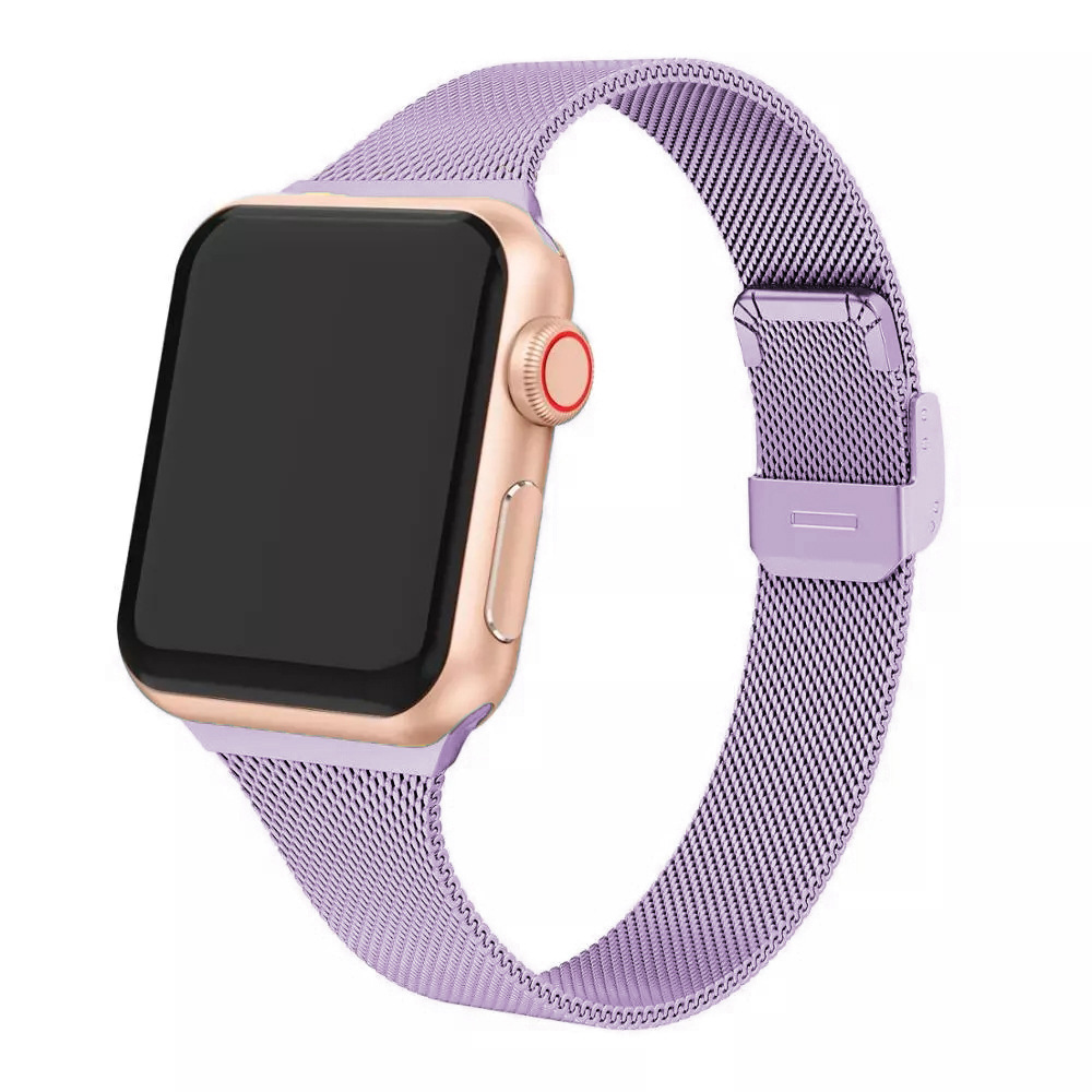 Adecuado para Apple iwatch 8/7/se/6/5/4321 Milán agradable hebilla pequeña cintura correa de acero