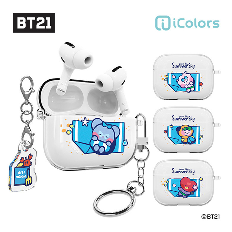Bt21 Is Suitable for iPhone Third Generation Headphone Protective Cover Apple AirPods Pro2 Generation Wireless Bluetooth Headphone Case