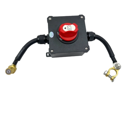Car Battery Manual Power-Off Switch Car on the line of fire