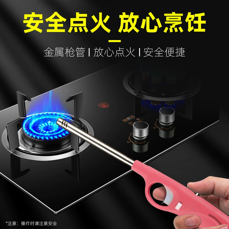 Цифровой зажигатель для газовой плиты, газовая плита на природном газе, кухонная зажигалка с удлиненной ручкой, длинная горелка для открытого пламени.