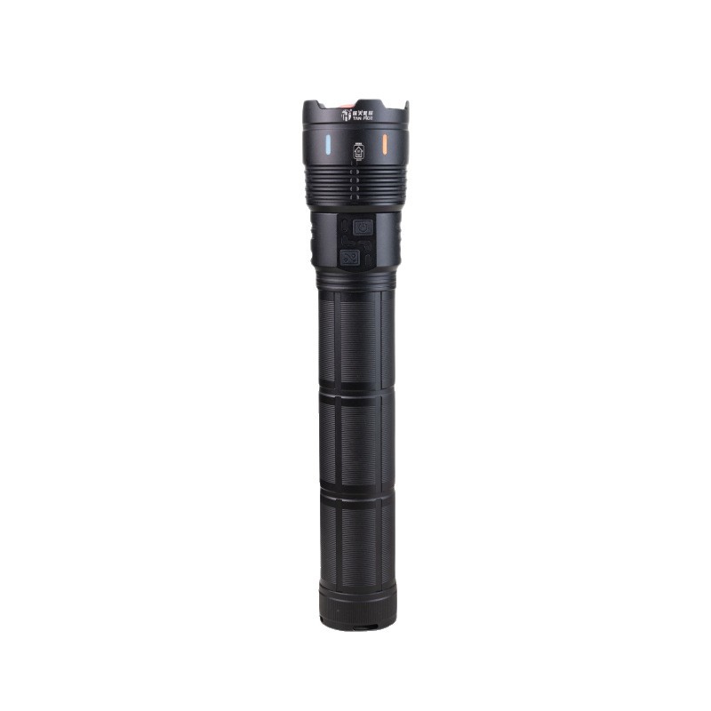 Kuaishou's Popular Aluminum Alloy Outdoor Tactical Flashlight, Strong Light, Ultra-Bright, Long-Lasting, Multi-Functional Emergency Flashlight, Cross-Border