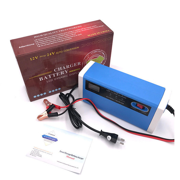 12V/24V 10A SMART Car Battery Charger Intelligent Repair