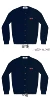 Women's Navy Round Neck Small Double Heart