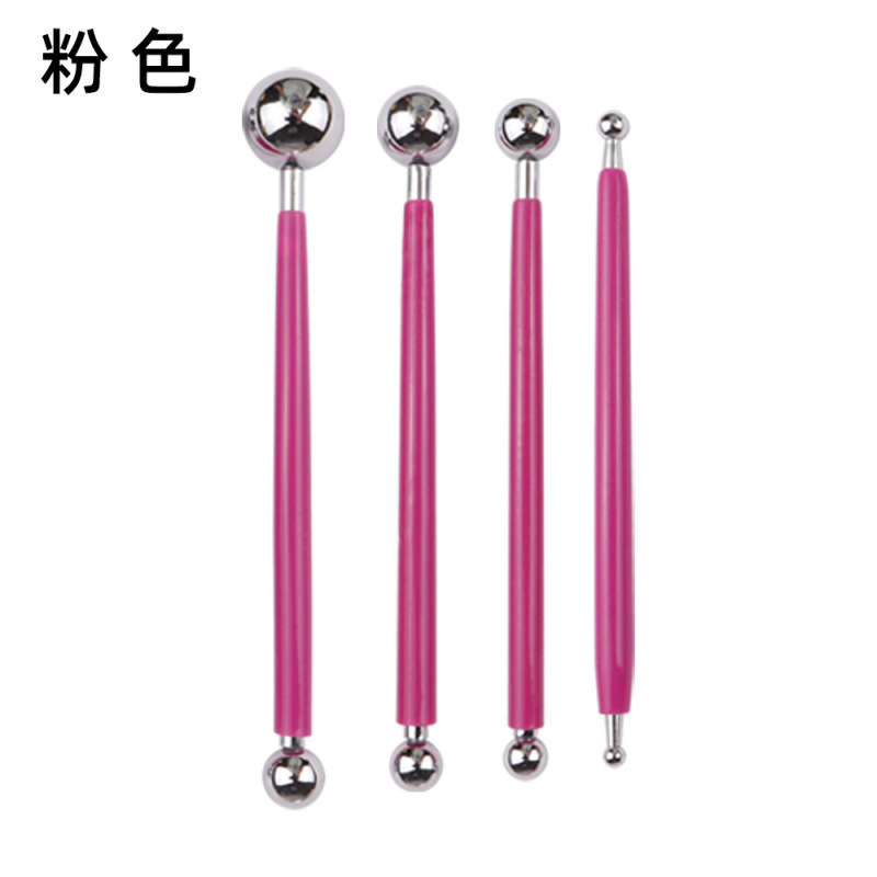 Herramientas de cerámica transfronterizas de acero inoxidable bola varilla de piedra plástica arcilla conjunto de barro de cerámica herramientas manuales escultura cuchillo penetración