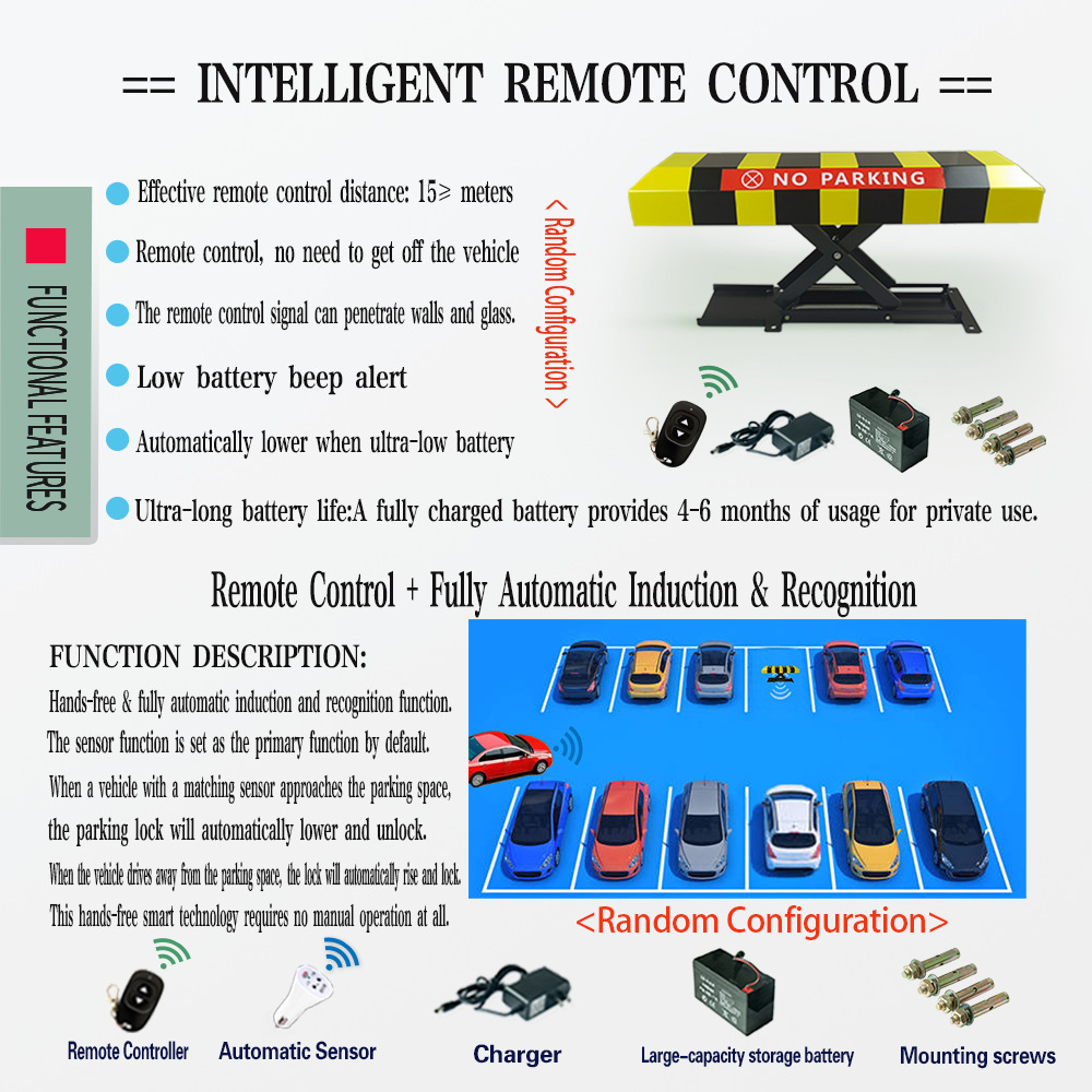 Export Type Intelligent Remote Control Parking Barrier