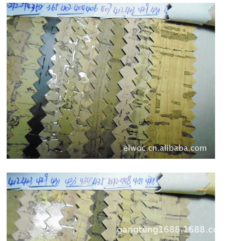 软木pu 仿真木方格纹 鞋材 竹节纹木纹 箱包玩具 木板烫金革5363